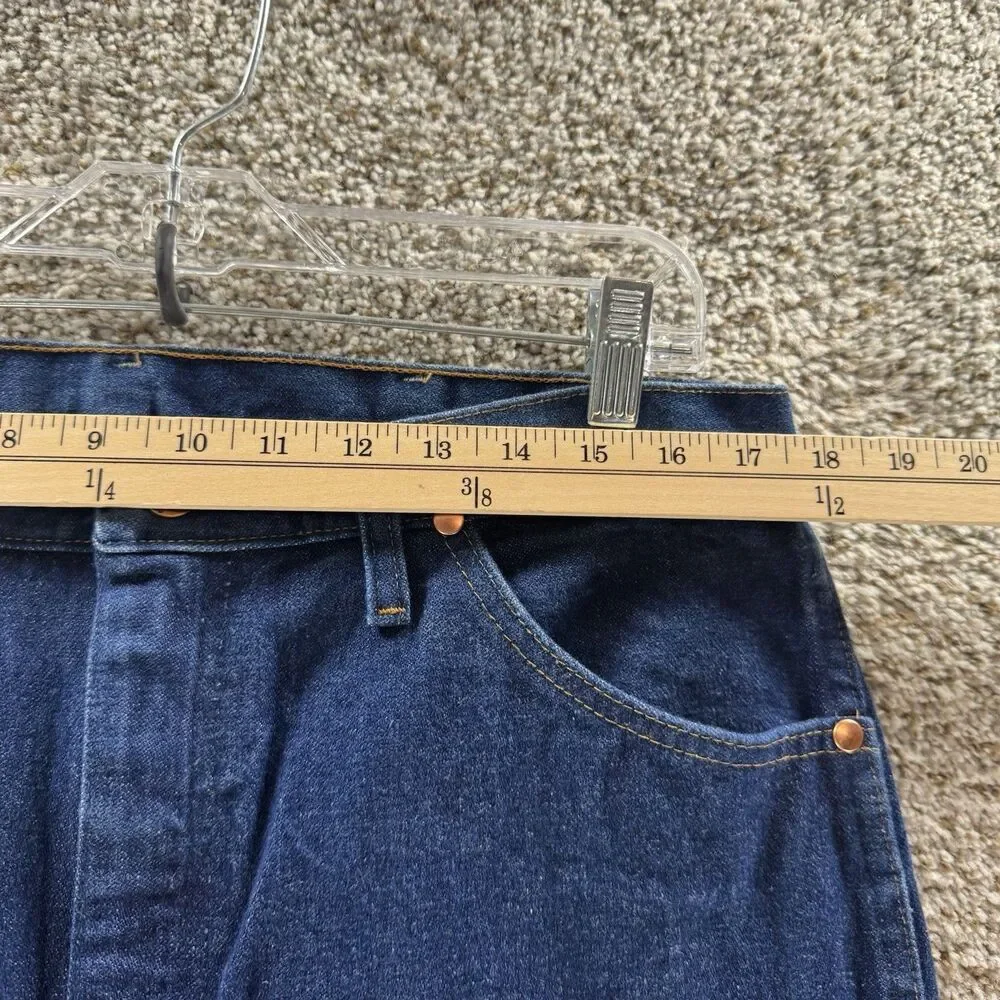 Vintage‎ Wrangler Jeans Mens 36x34 Blue Denim 13MWZ Cowboy Cut Straight Adult